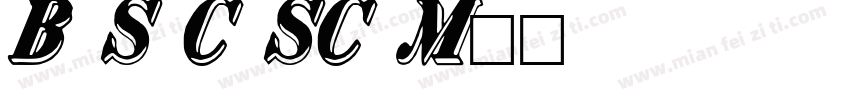 Bank Sans Caps SemiCond Med字体转换